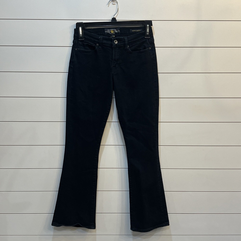 Lucky Brand Jeans Women's 4/27 Midnight Blue Stretch Sofia Boot Cut Jeans